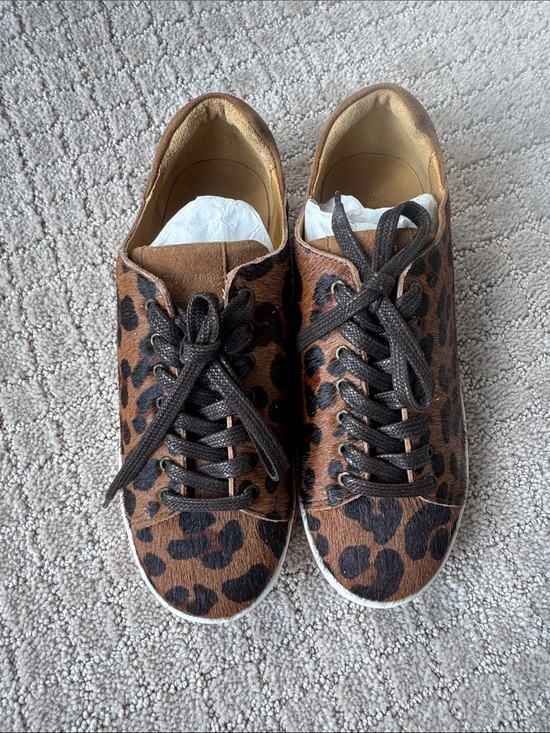 Sezane Shoes - SEZANE Leopard Print Women's pony hair Sneakers - brand new 37